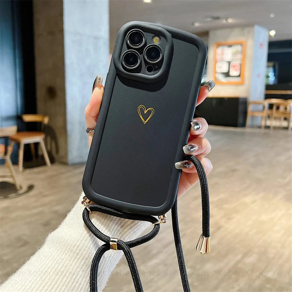 HeartLink Crossbody iPhone Case