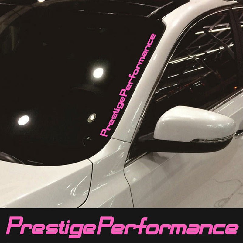 Windshield Sun Visor Decal Strips (2-Pack) | UV Protection | 9 Colors | Anti-Glare